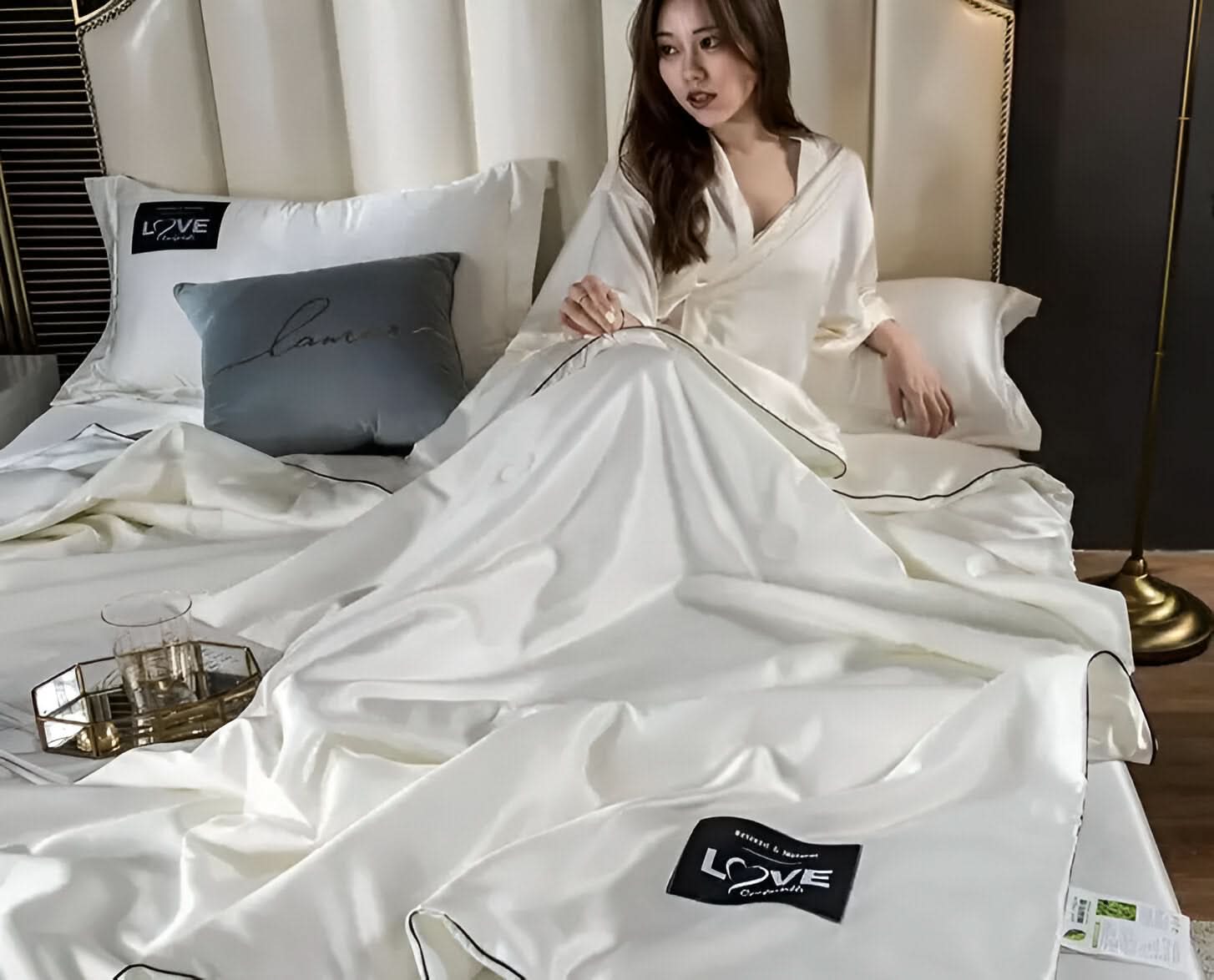 Fluffina - High-Quality Satin Silk Bed Linen