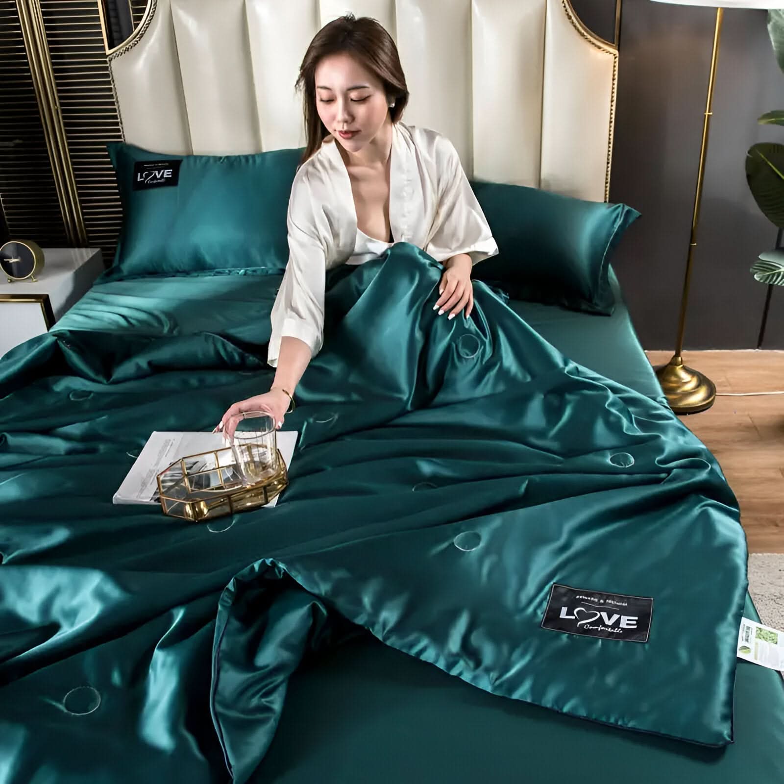 Fluffina - High-Quality Satin Silk Bed Linen