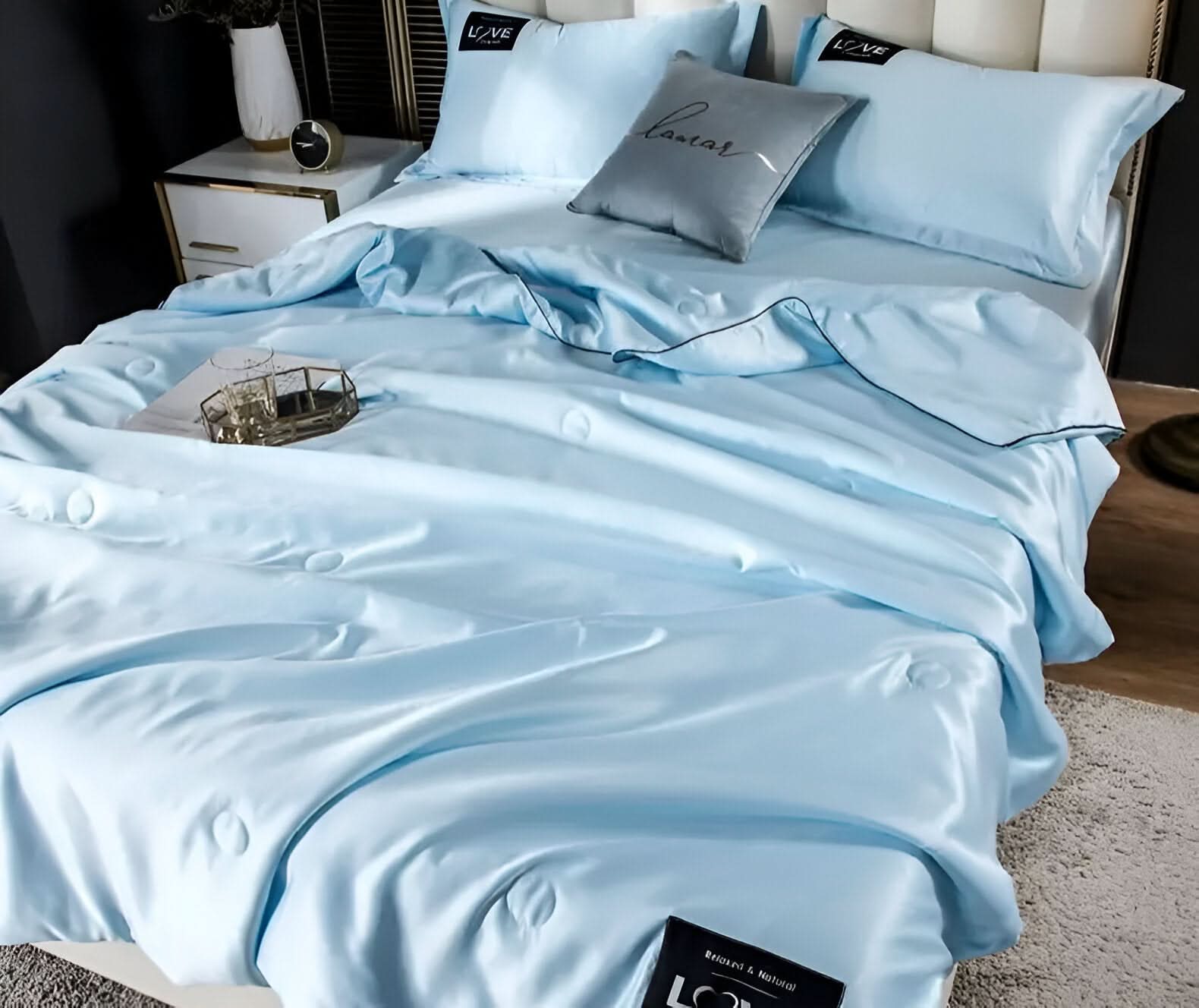 Fluffina - High-Quality Satin Silk Bed Linen