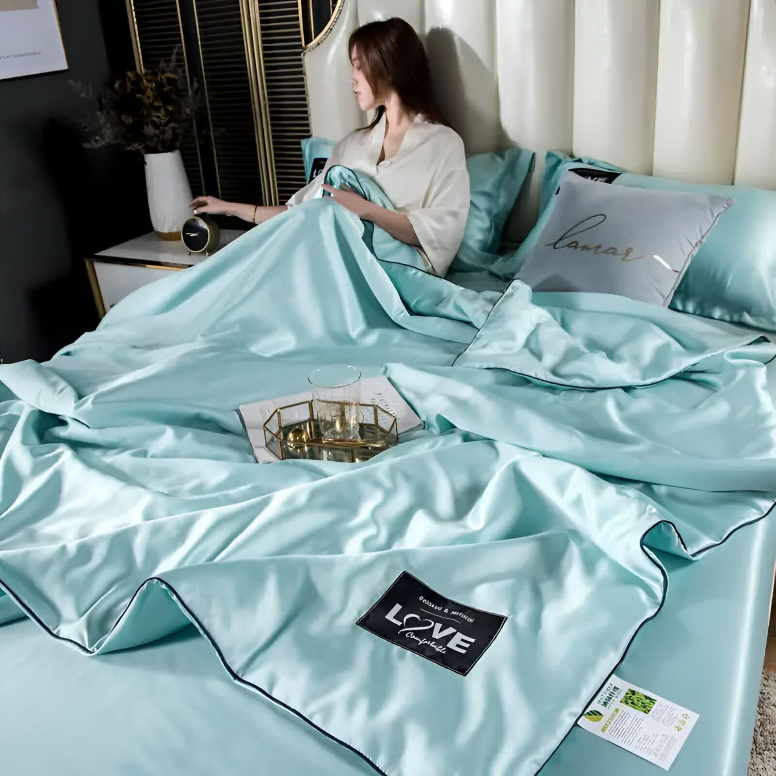 Fluffina - High-Quality Satin Silk Bed Linen
