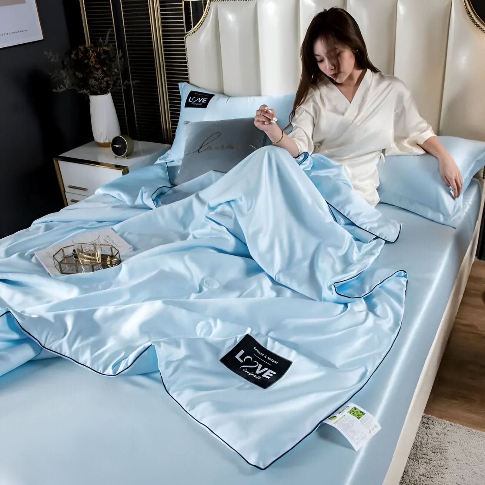Fluffina - High-Quality Satin Silk Bed Linen