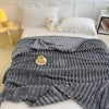 STRIPEPLUSH – Soft Striped Fleece Blanket