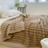 STRIPEPLUSH – Soft Striped Fleece Blanket