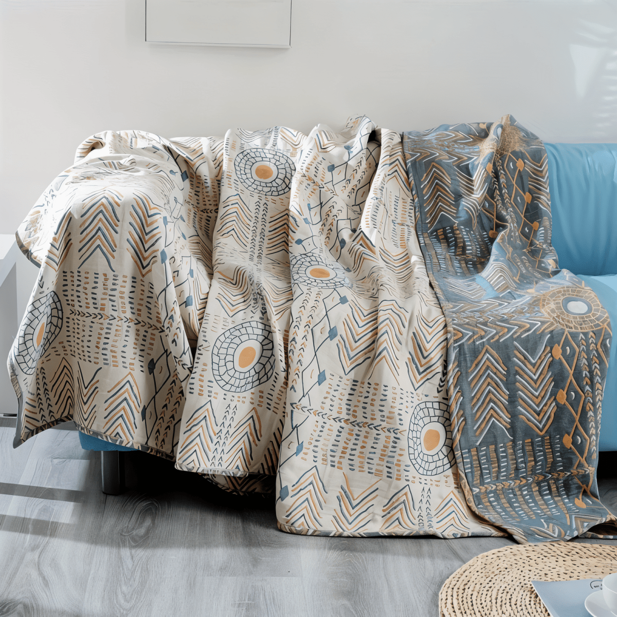 WEAVELOFT – Reversible Cotton Throw Blanket