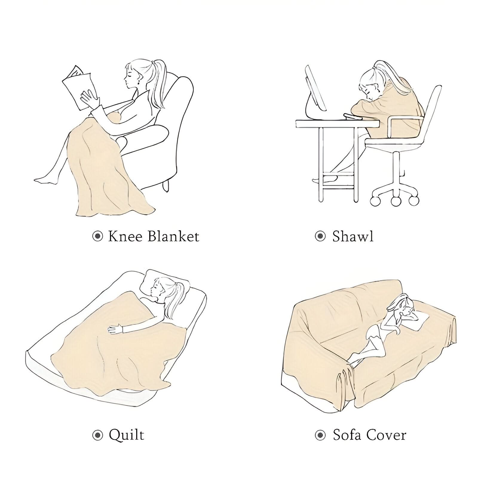 WEAVELOFT – Reversible Cotton Throw Blanket