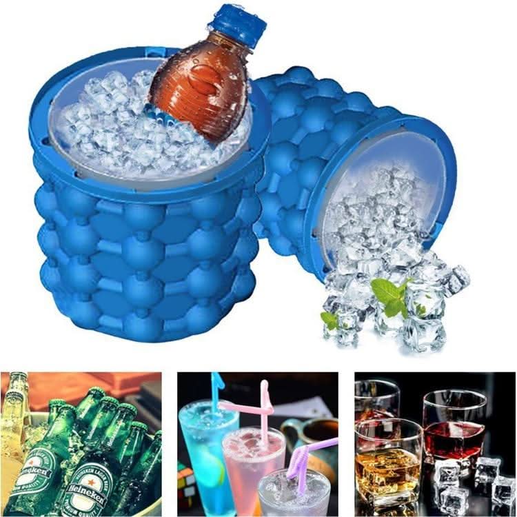 Ice Cube Maker – 2-in-1 Ice Cube Tray & Beverage Cooler For Small Freezers
