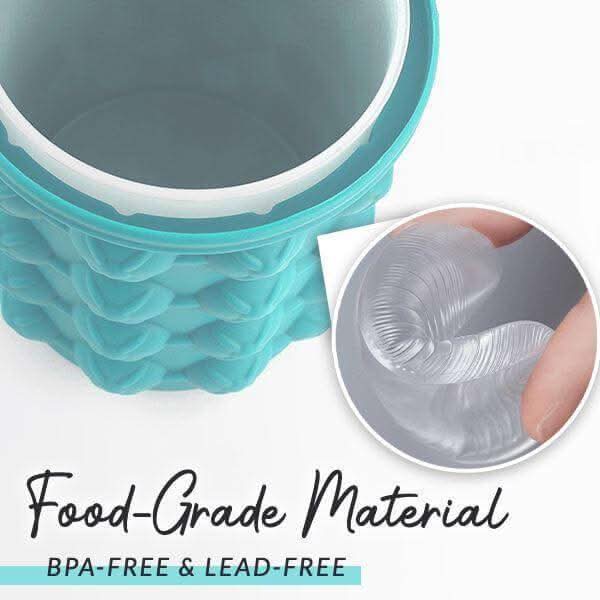 Ice Cube Maker – 2-in-1 Ice Cube Tray & Beverage Cooler For Small Freezers