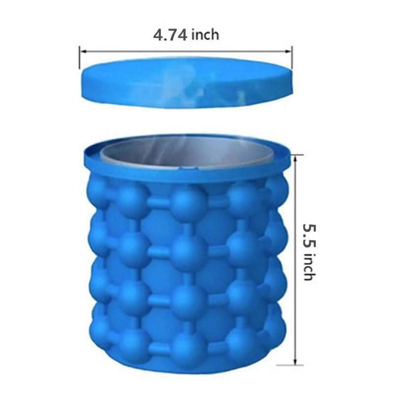 Ice Cube Maker – 2-in-1 Ice Cube Tray & Beverage Cooler For Small Freezers