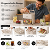2-in-1 Eiswürfel-Maker mit Aufbewahrungsbox – 48 Eiswürfel, Doppel-Design