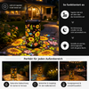 Solar-Sonnenblumenlaterne – Wasserdichte Gartenleuchte für den Außenbereich
