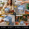 2-in-1 Eiswürfel-Maker mit Aufbewahrungsbox – 48 Eiswürfel, Doppel-Design