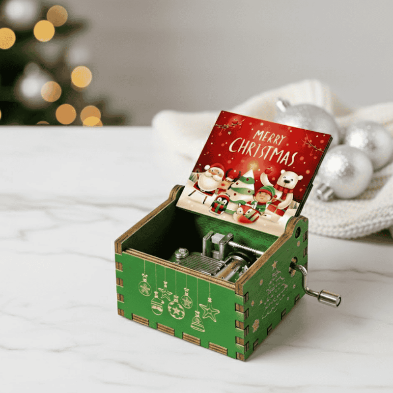 JOLLYBOX – Spieluhr mit Weihnachtsmotiv für festliche Heimdekoration 0