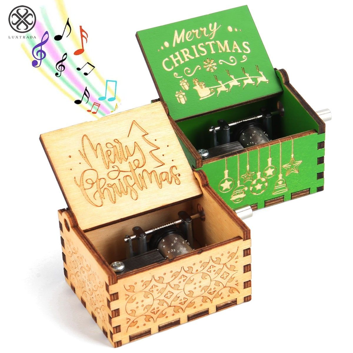 JOLLYBOX – Spieluhr mit Weihnachtsmotiv für festliche Heimdekoration 1