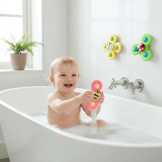 Kiddova – Bunter Bade-Fidget-Spinner mit süßem Insekten-Design 1