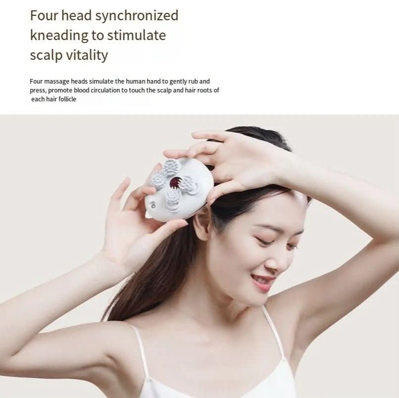 Scalp Bliss – 4D Massager with Red Light & IPX8 Water Protection