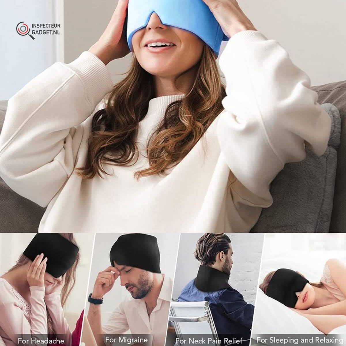 Head Aid – Migraine & Headache Mask with Cold and Heat Function
