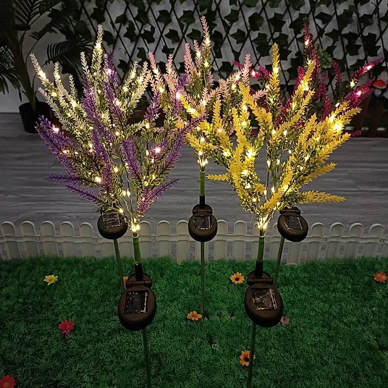 LAVENLITE – Solar-LED-Lavendel-Gartenleuchten, wetterfeste Außendekoration 1