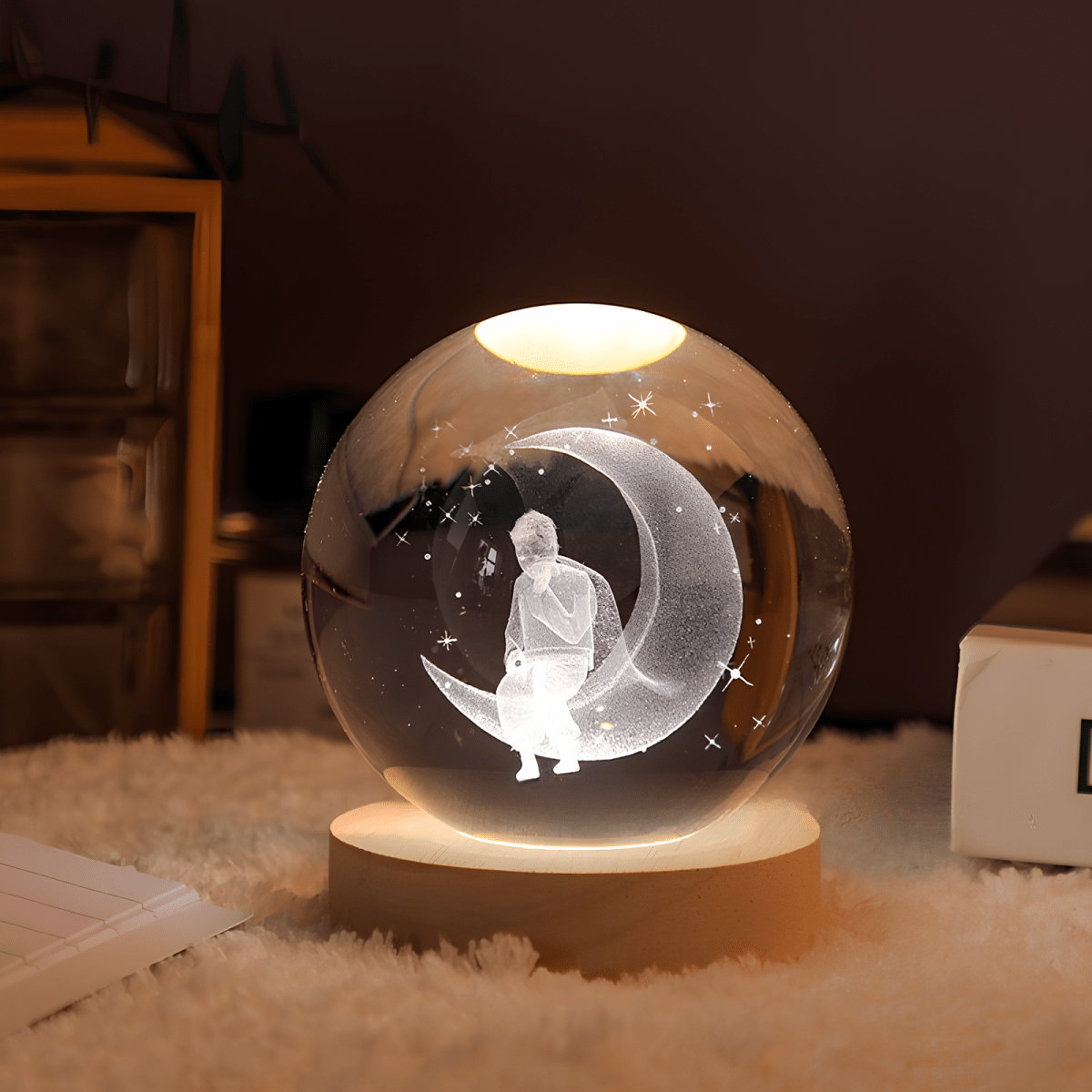 QOLA Crystal Ball Lamp Magical Lighting For Elegance And Atmosphere