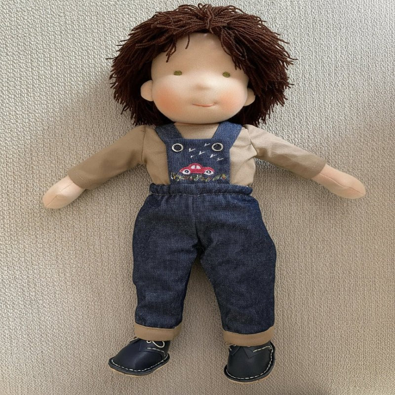 LULLABLY – Handgefertigte Waldorfpuppe aus reiner Baumwolle mit 30 cm großem, weichem Körper für Kinder 8