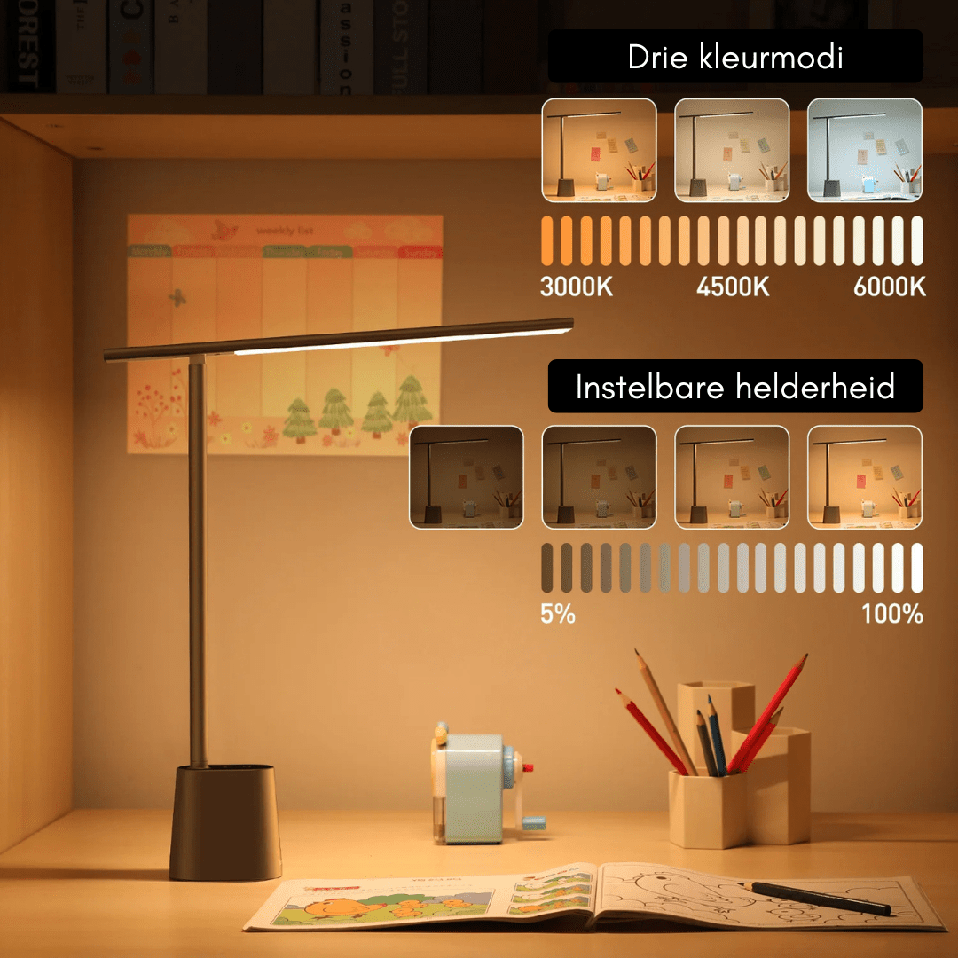 LUMIFOLD – Intelligente LED-Schreibtischlampe mit dimmbarem und wiederaufladbarem, faltbarem Design 5