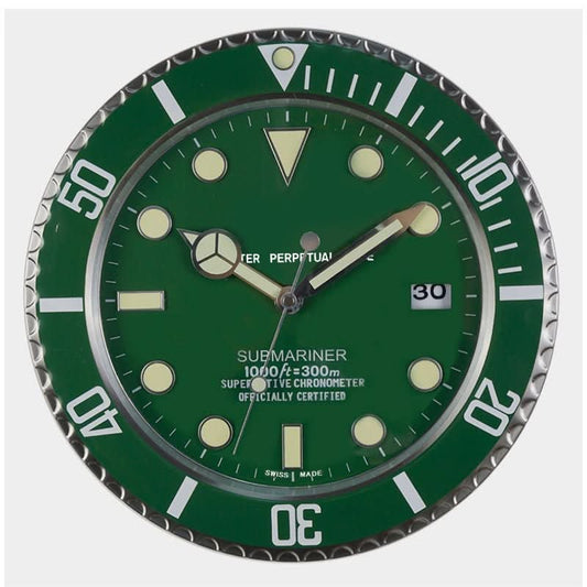 LUMINEX – Silent Stainless Steel Wall Clock with Glowing Hands 4