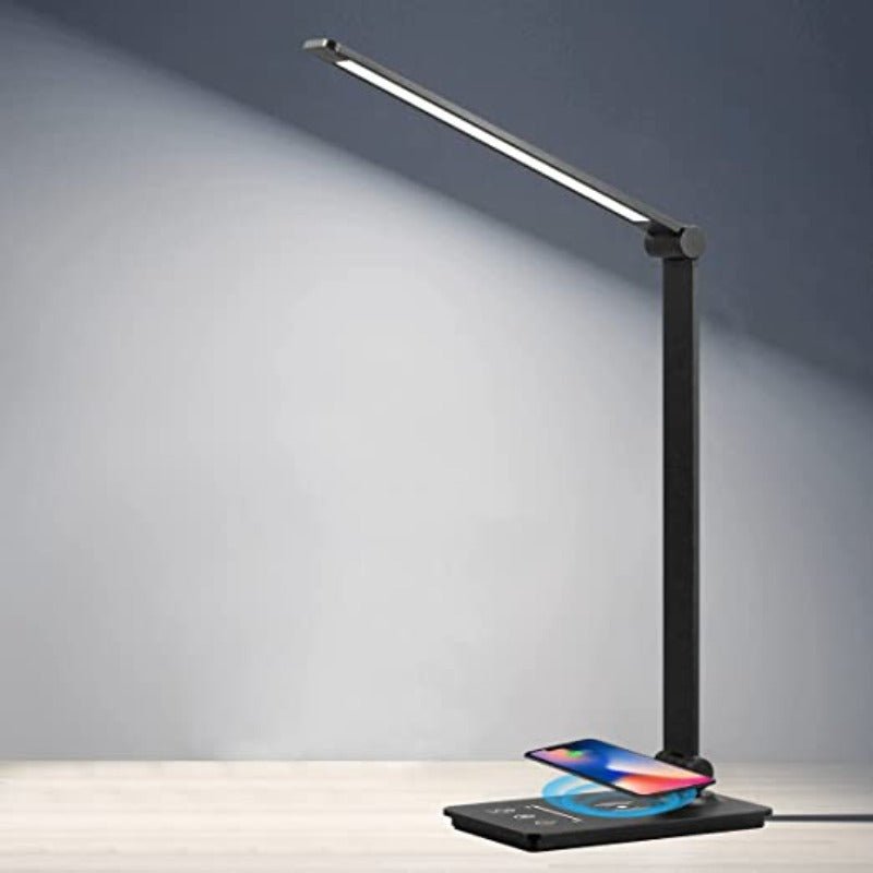 LUMIQON – LED-Schreibtischlampe mit kabellosem Laden und einstellbarer Helligkeit 0