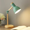LUMOWOOD Desk Lamp – Scandinavian Wooden Table Lamp with LED & Adjustable Arm