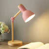 LUMOWOOD Desk Lamp – Scandinavian Wooden Table Lamp with LED & Adjustable Arm