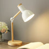 LUMOWOOD Desk Lamp – Scandinavian Wooden Table Lamp with LED & Adjustable Arm