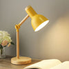 LUMOWOOD Desk Lamp – Scandinavian Wooden Table Lamp with LED & Adjustable Arm