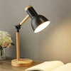 LUMOWOOD Desk Lamp – Scandinavian Wooden Table Lamp with LED & Adjustable Arm