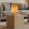 Natural Shadows – Modern Lamp in Wood and Fabric Design