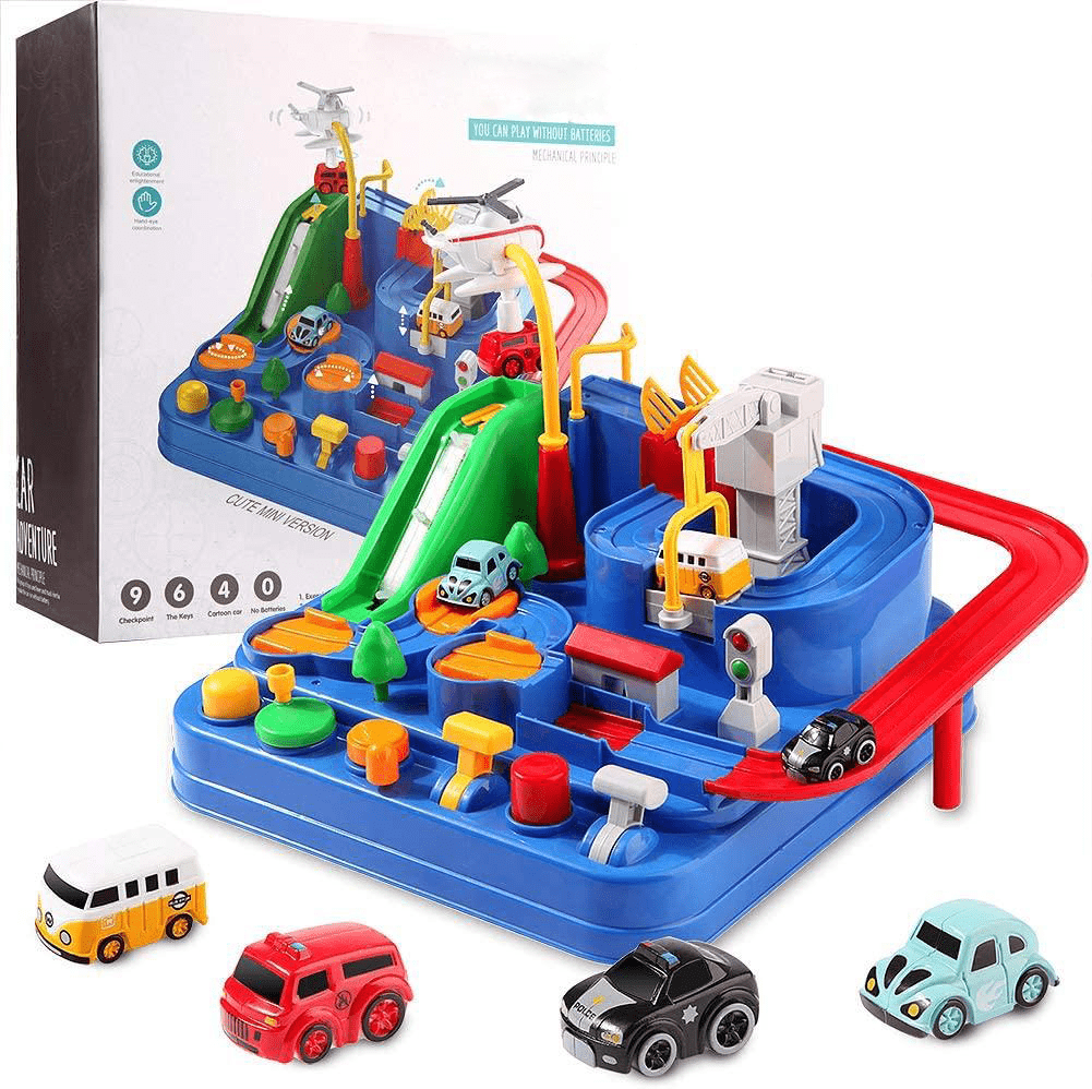 CityAdventure – Interactive City Play World with 4 Cars & Helicopter for Children Ages 3+