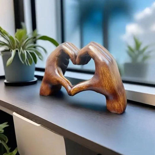 Love Sculpture Wood – Handmade Wooden Decorative Figure for a Loving Home