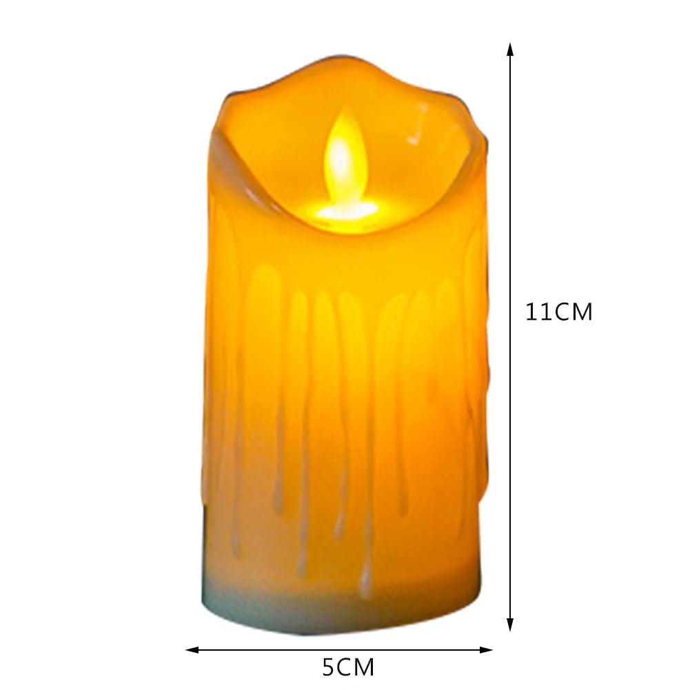 LumiFlame – Ivory White LED Candles with Flicker Effect