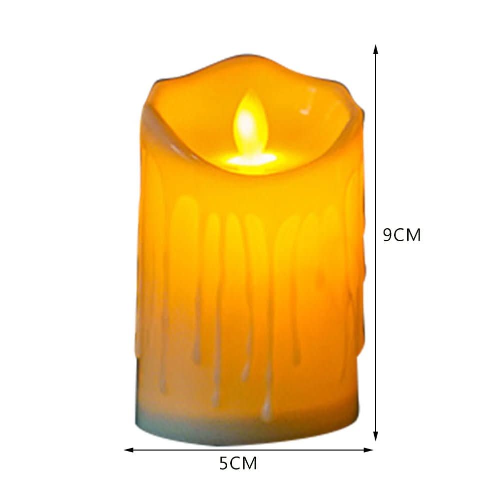 LumiFlame – Ivory White LED Candles with Flicker Effect