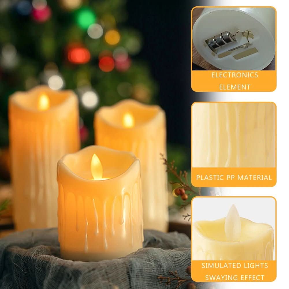 LumiFlame – Ivory White LED Candles with Flicker Effect