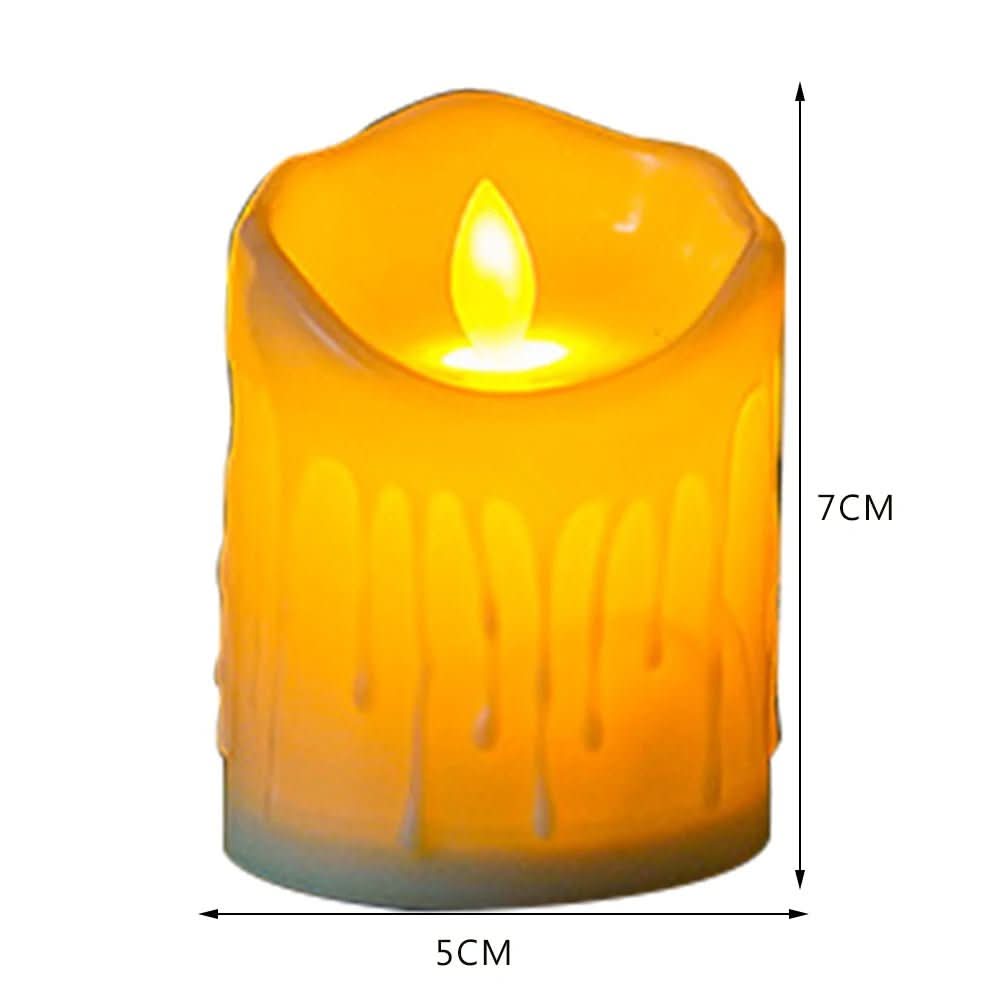 LumiFlame – Ivory White LED Candles with Flicker Effect