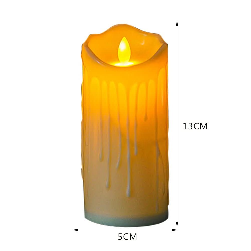 LumiFlame – Ivory White LED Candles with Flicker Effect