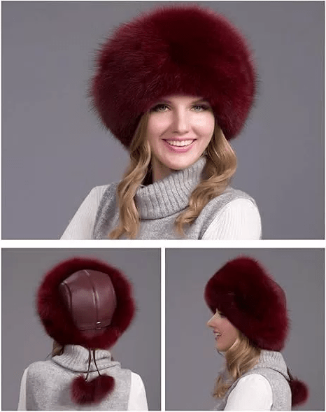 NordLume Aurora Winter Hat | Genuine Fur Hat with Earmuffs | Luxury & Warmth for Women in Winter