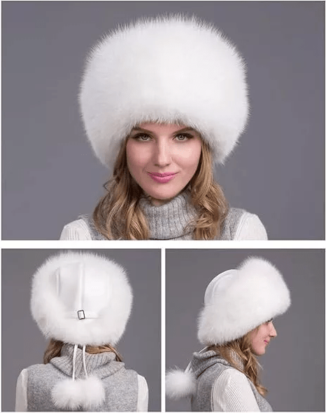 NordLume Aurora Winter Hat | Genuine Fur Hat with Earmuffs | Luxury & Warmth for Women in Winter