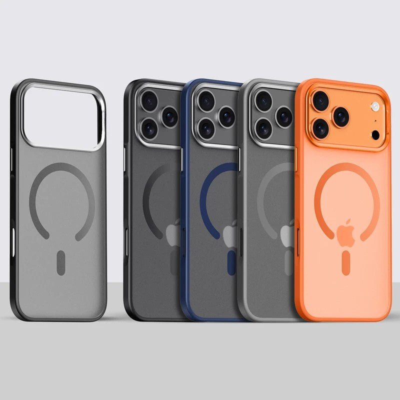 MAGMATTE – Stoßfestes MagSafe-Case mit Legierungslinsenrahmen für iPhone 17 4