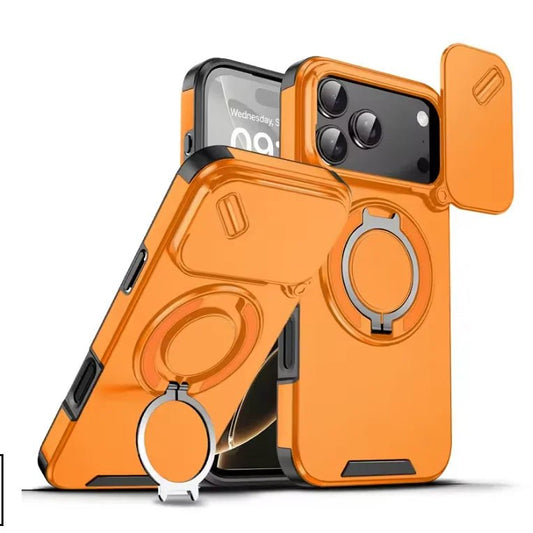 MAGSHIELD – Armor Stoßfestes Magnetgehäuse mit 360°-Ringständer für iPhone 17 0