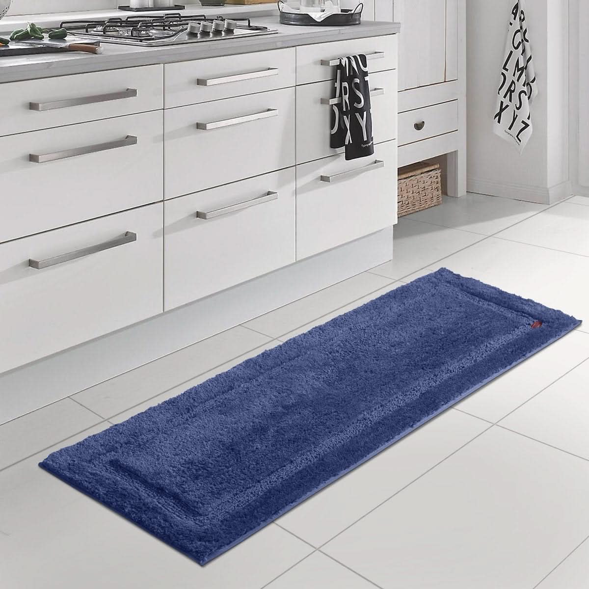 Veluvon Long Mat | Fluffy & Non-Slip Floor Mat | Quick-Drying & Easy-Care | For Bathroom, Kitchen & Indoors