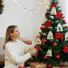 MERRYSAC – 24 Weihnachtsgeschenktüten mit Kordelzug für festliche Stimmung 1