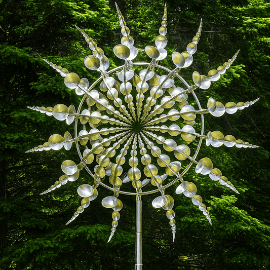 METASPIN – Robustes Windspiel aus Metall für stilvolle Außendekoration 0