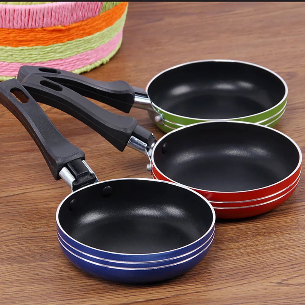 MINIPANSET – Antihaftbeschichtetes Mini-Bratpfannenset aus Edelstahl für gesundes Kochen 5