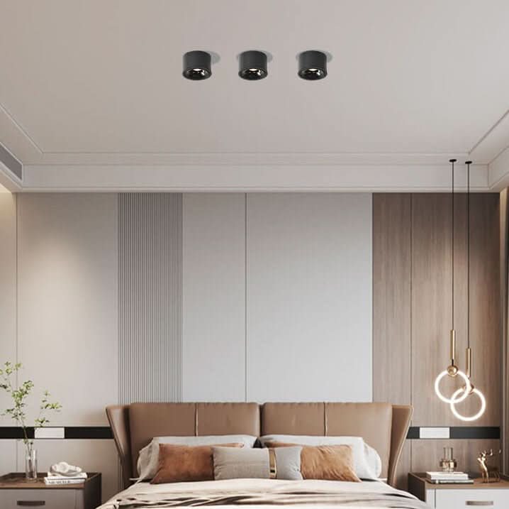 Lumikreis – Minimalist LED Ceiling Light With Adjustable Spotlight