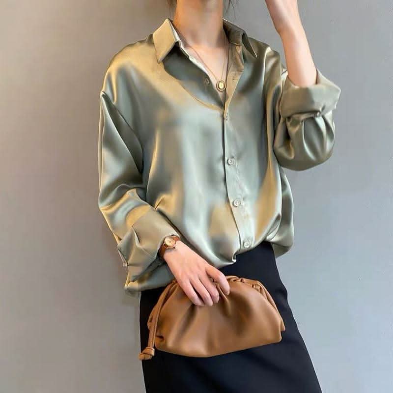 MYRA Silk – Elegant Women's Silk Blouse – Luxurious & Versatile for Office & Events