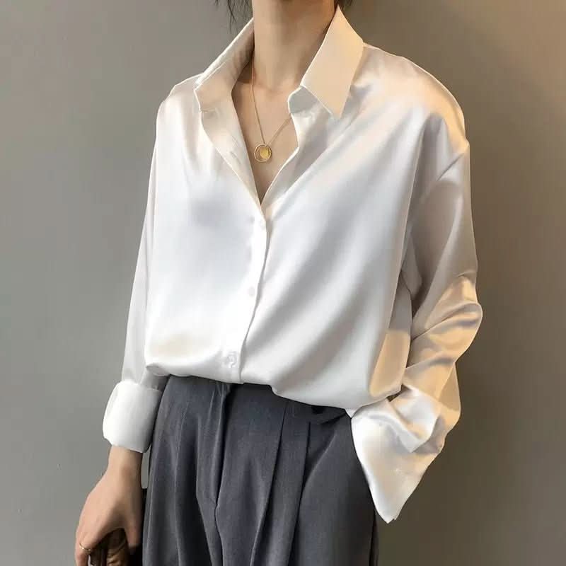 MYRA Silk – Elegant Women's Silk Blouse – Luxurious & Versatile for Office & Events
